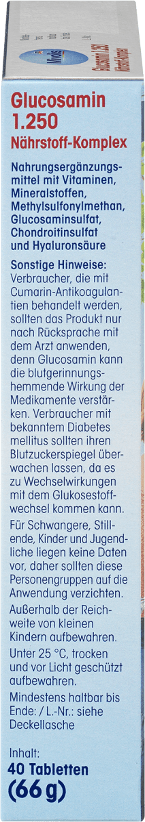 Glucosamin 1.250, 40 St