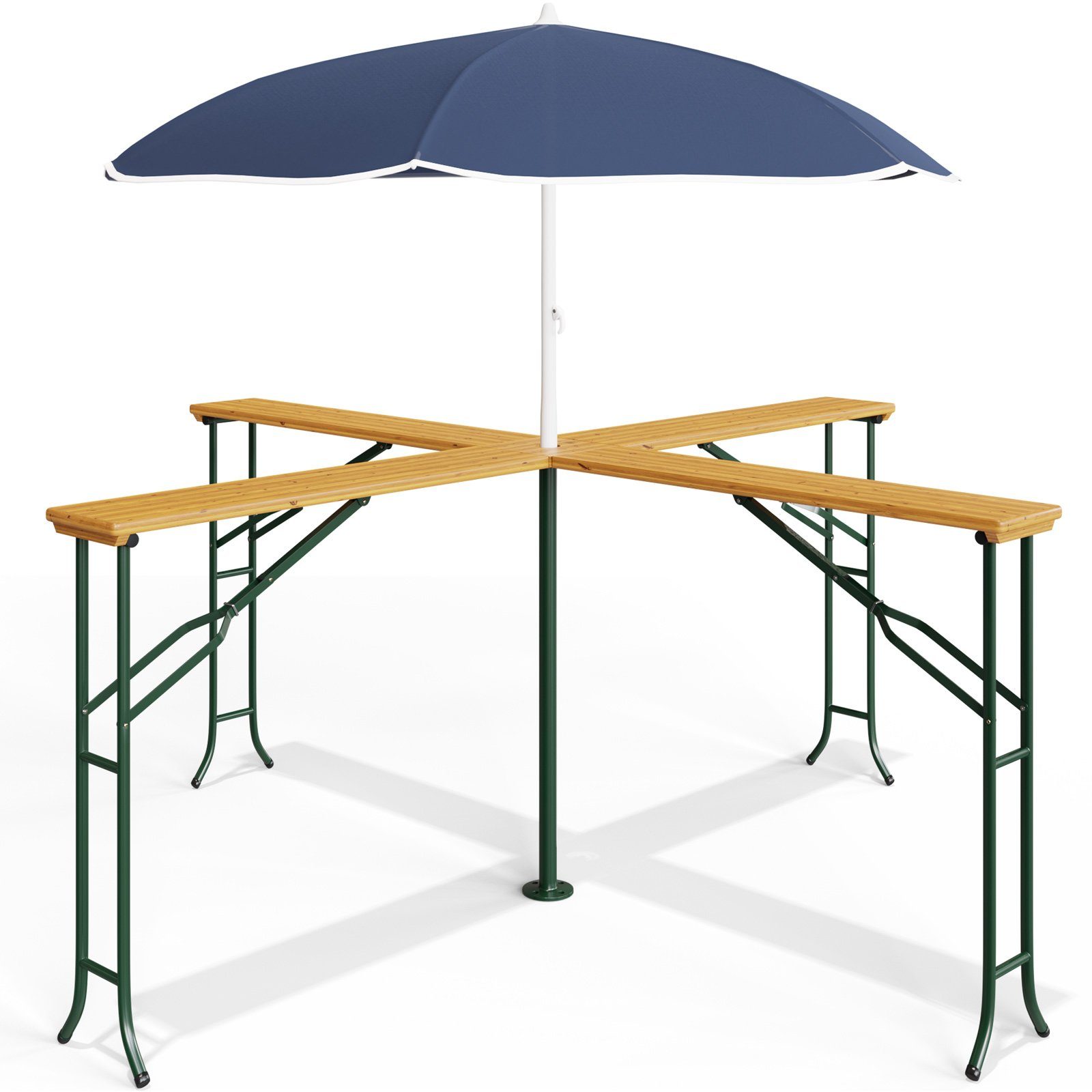 Casaria Stehtisch Quattro (1-St), stabile Scharniere robustes Holz zusammenklappbar platzsparend zu transportieren