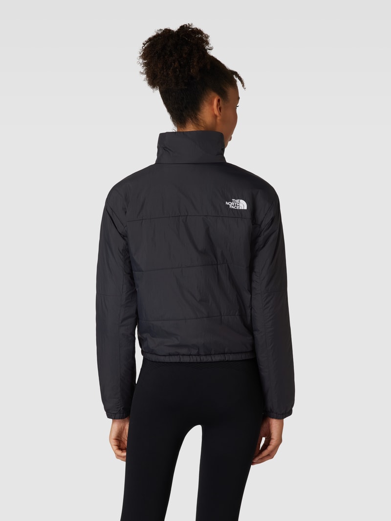 Steppjacke mit Label-Stitching Modell 'GOSEI' in schwarz