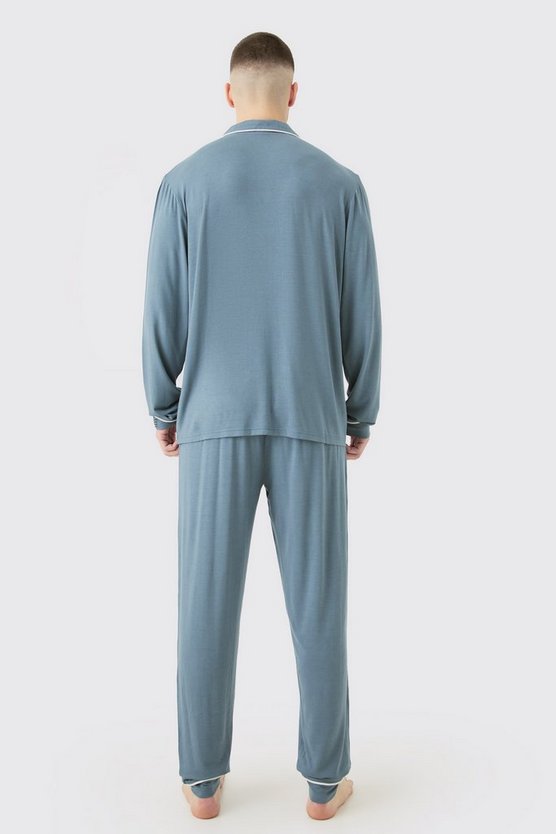 Tall lockeres Premium Loungewear-Hemd & Höschen