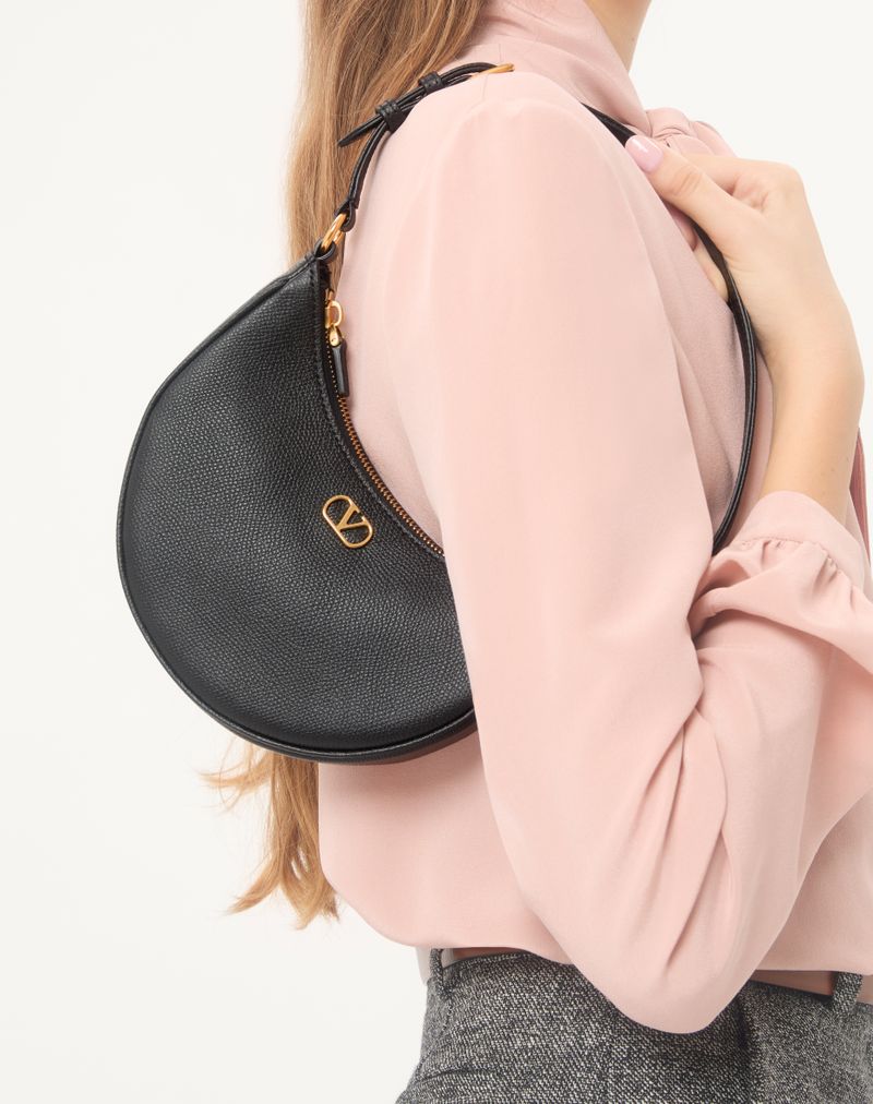Mini Hobo Taske VLogo Signature I Kornet Kalveskind