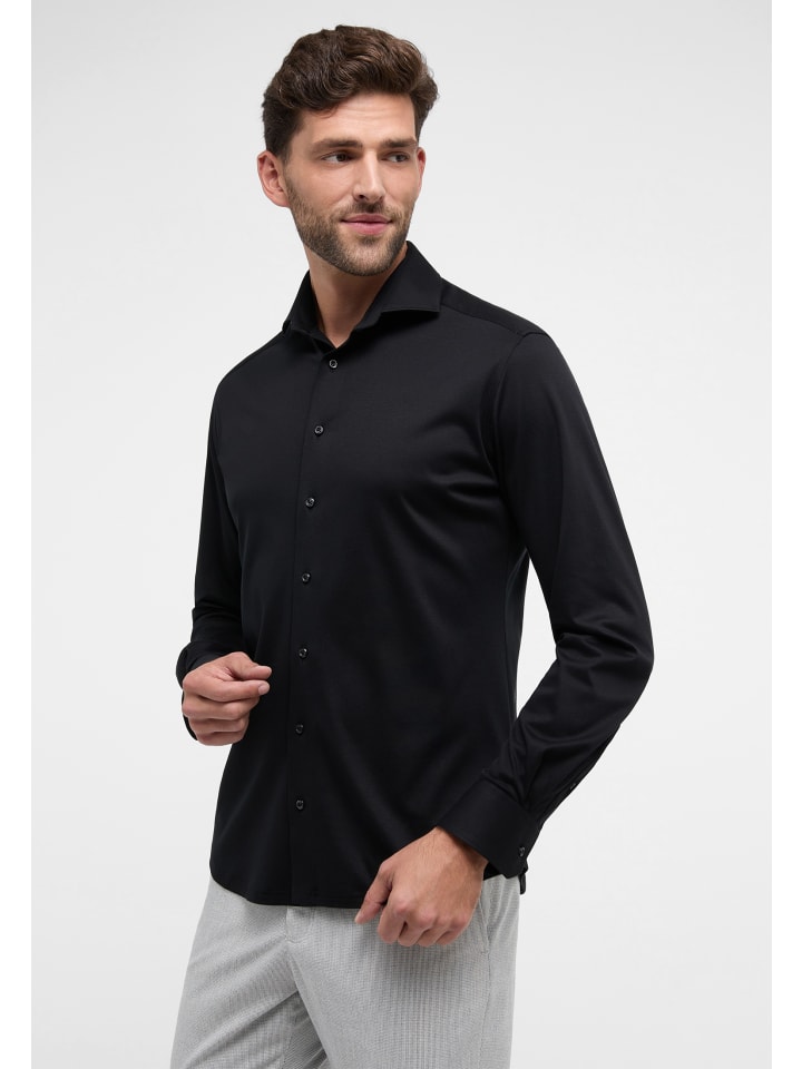 Eterna Hemd MODERN FIT in schwarz günstig kaufen