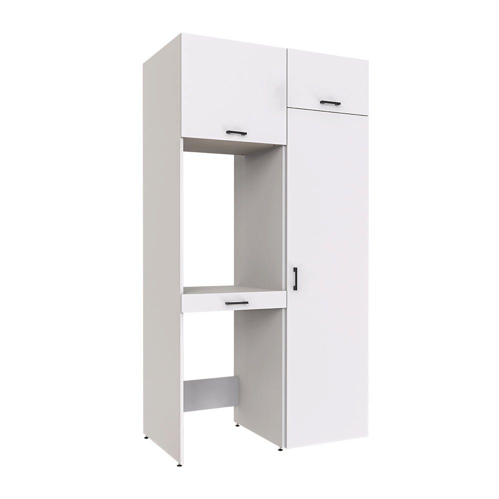 Roomart Waschmaschinenumbauschrank (Waschmaschinenschrank für Trockner und Waschmaschine Überbauschrank)