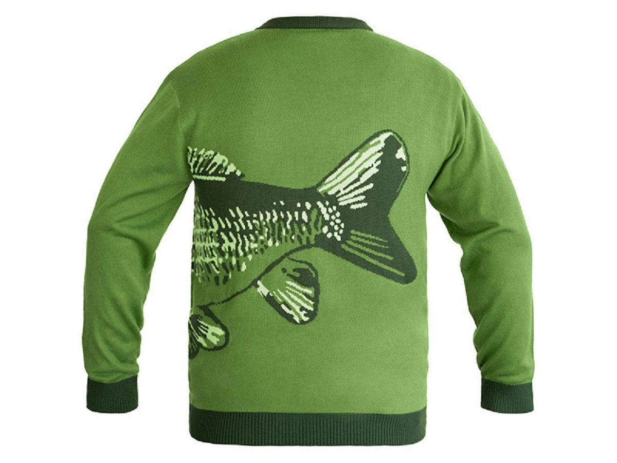 Delphin.sk Strickpullover Strickpullover Delphin CARP Karpfen Größen S bis XXXL Geschenkidee Mit dem Strickpullover erleben Sie das Angeln mit dem Komfort und Stil