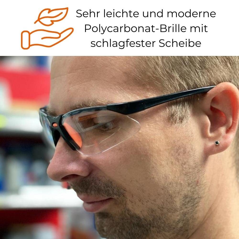 GarPet Arbeitsschutzbrille Schutzbrille Arbeitsschutzbrille Sicherheitsbrille Arbeitsbrille