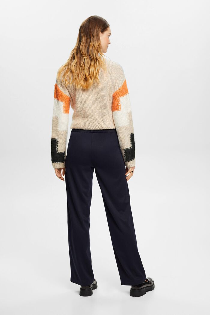 Gewebte Hose mit weitem Bein