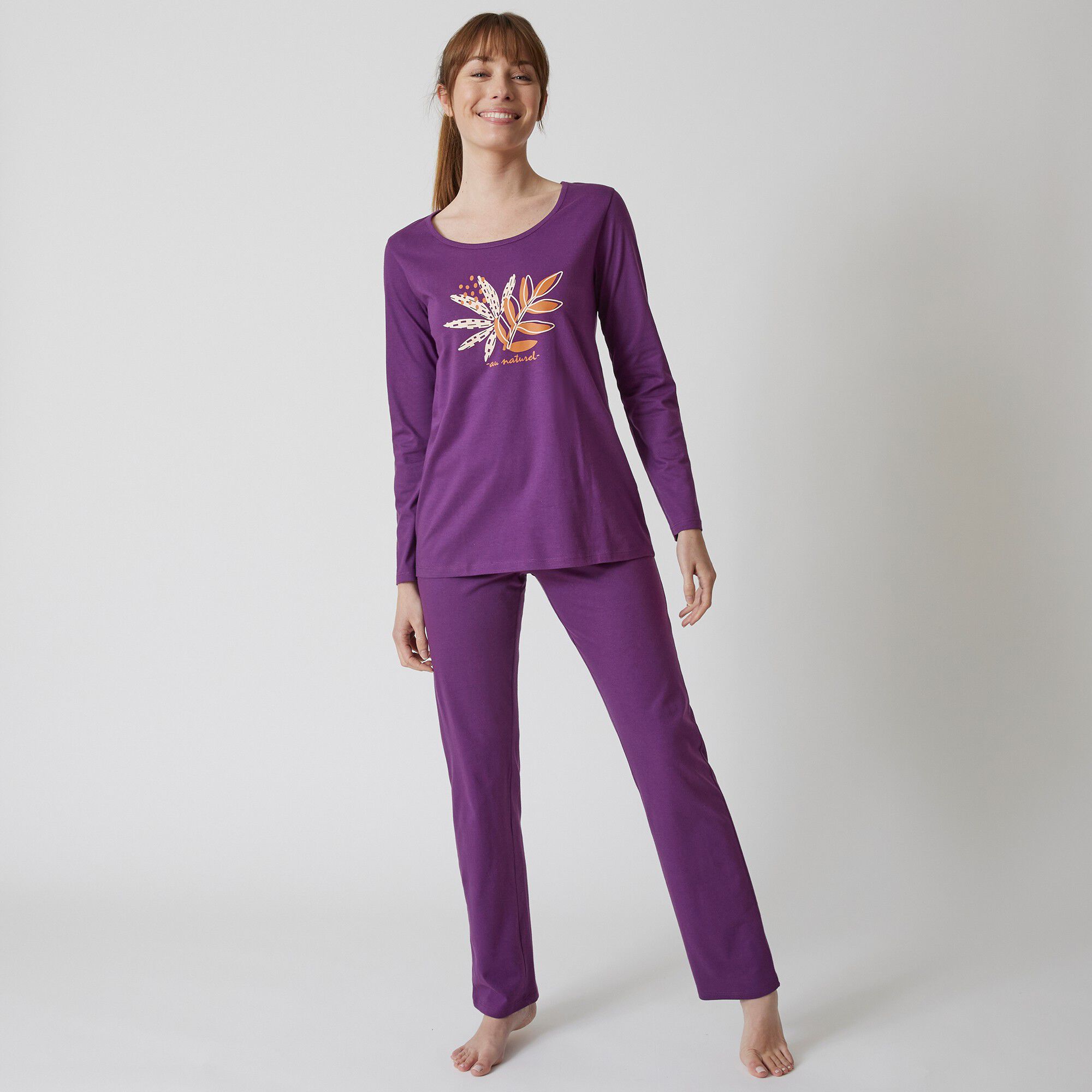 Pyjama manches longues motif 