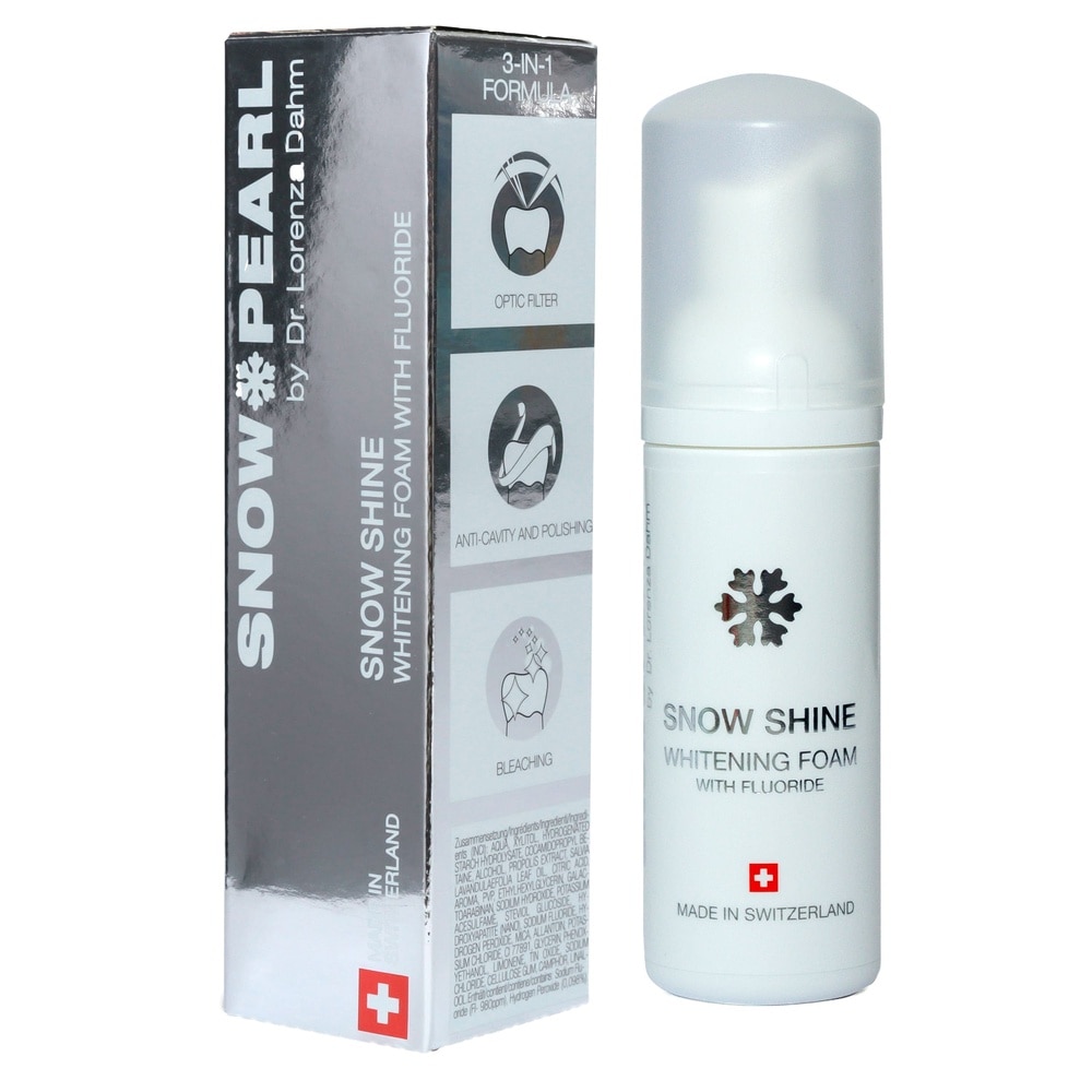 snow pearl Travel Kit SNOW SHINE noir Travel Kit noir avec mousse blanchissante fluor SNOW SHINE 50 ml