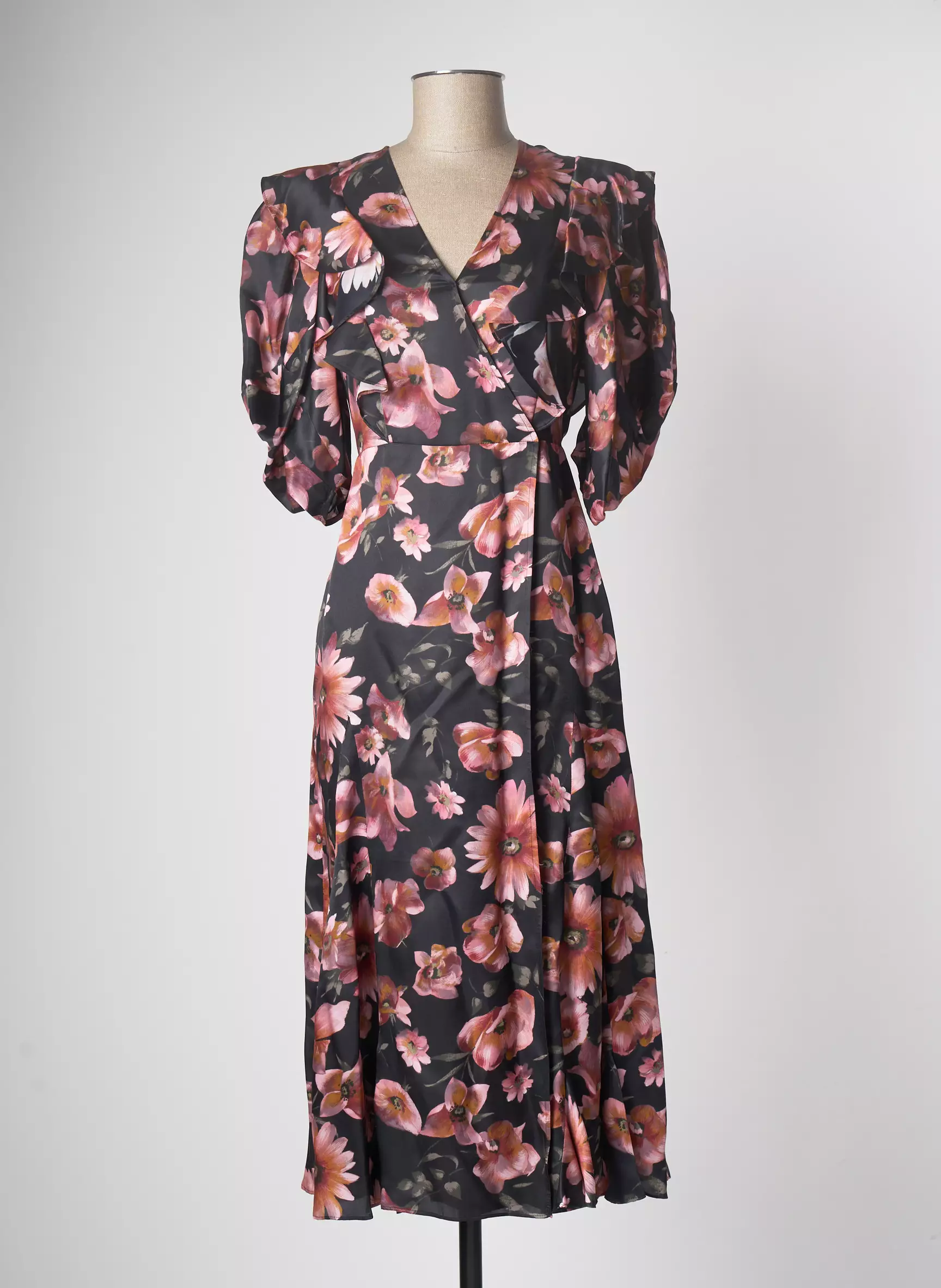 The Kooples Robes Mi Longues Femme couleur noir
