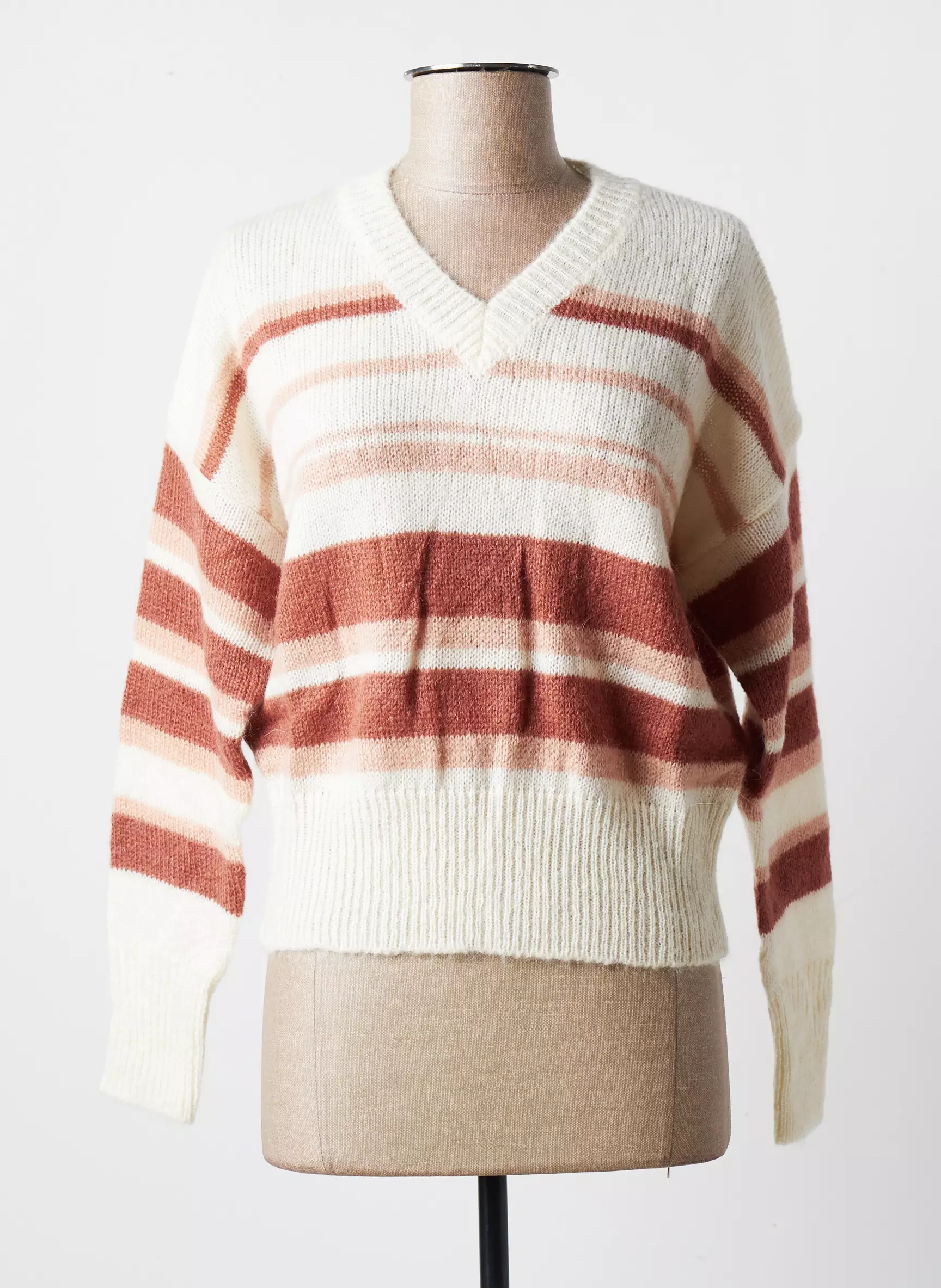 Blanc Boheme Pulls Femme couleur beige