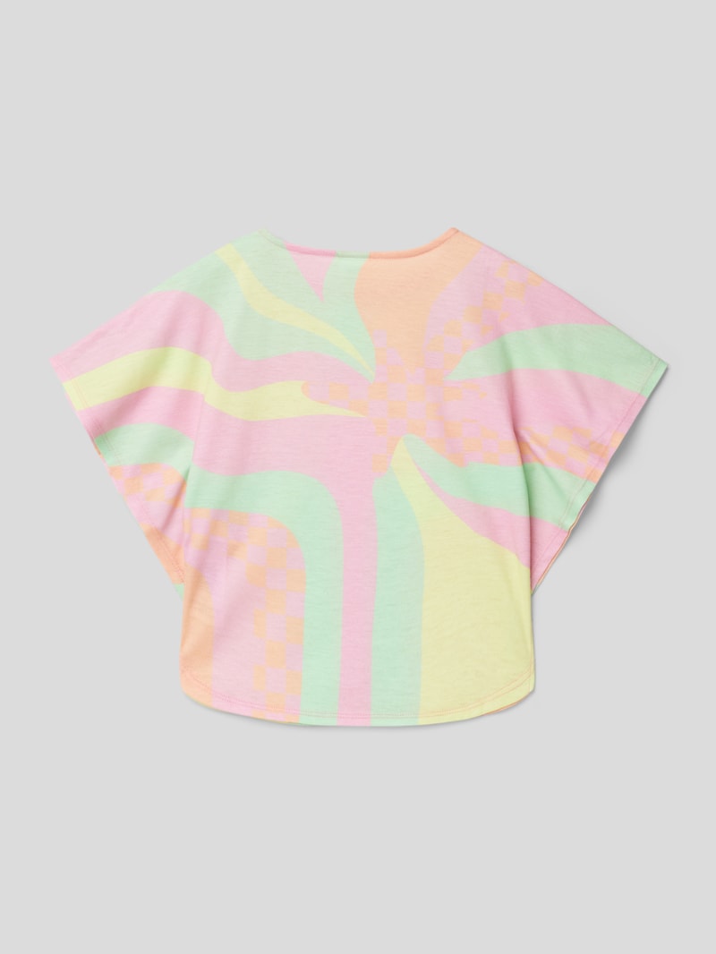 T-Shirt mit Statement-Print in rosa