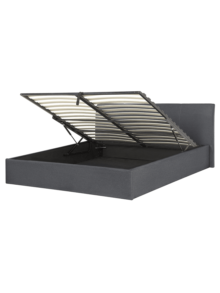 Beliani Doppelbett ORBEY in Grau - (W) 177 x (H) 88 x (L) 212 cm günstig kaufen onesize