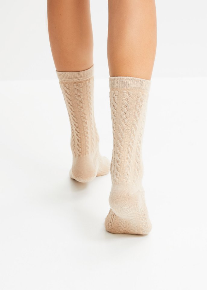 Socken (5er Pack)mit Bio Baumwolle und Zopfmuster