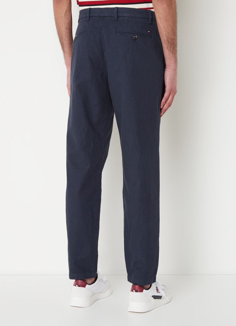 Tommy Hilfiger Harlem konusveida fit chino linenblend un steekzakken