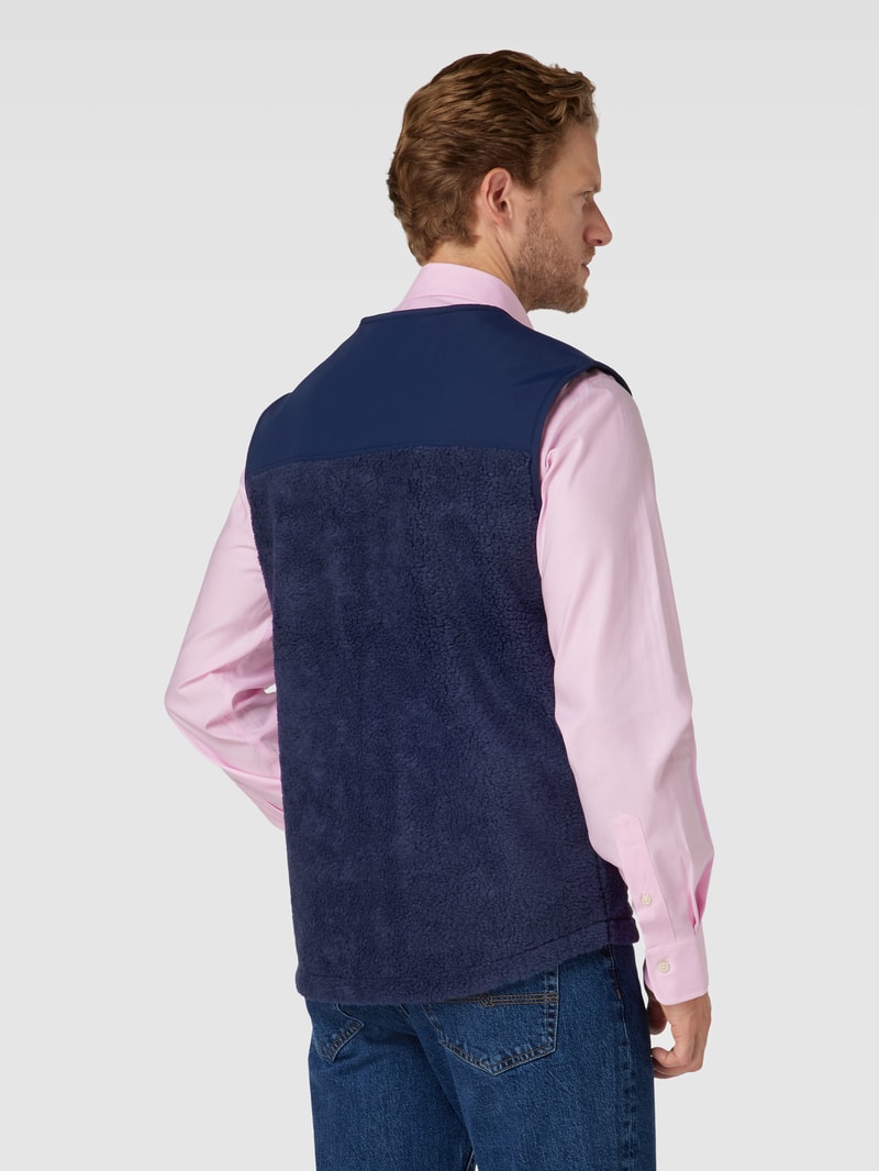 Weste mit Label-Details in marineblau