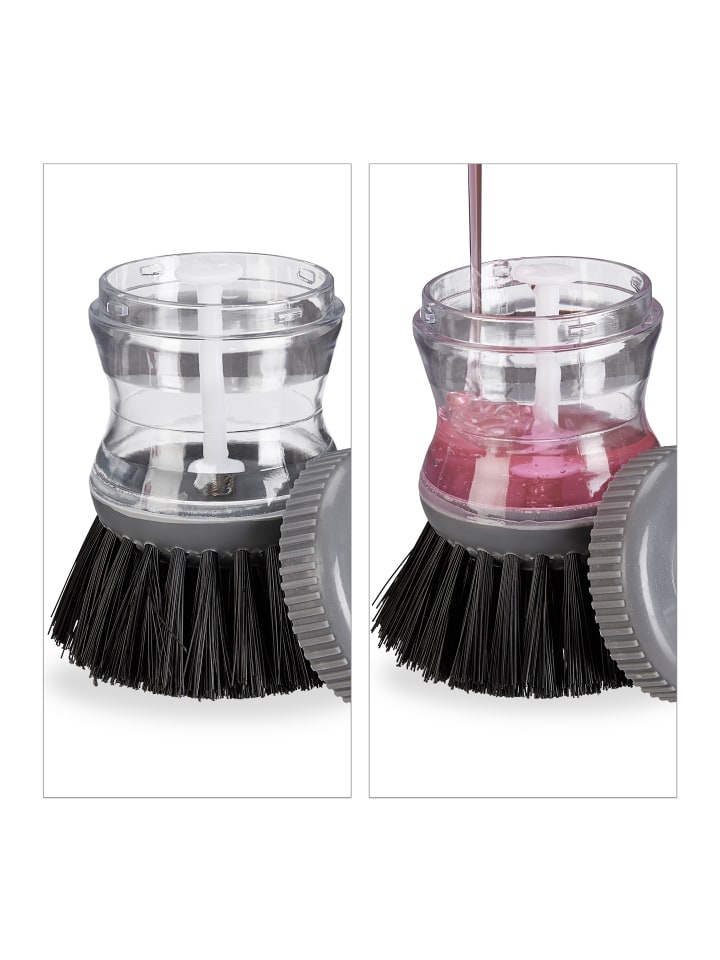 relaxdays 3er Set: Spülbürste in Grau günstig kaufen onesize