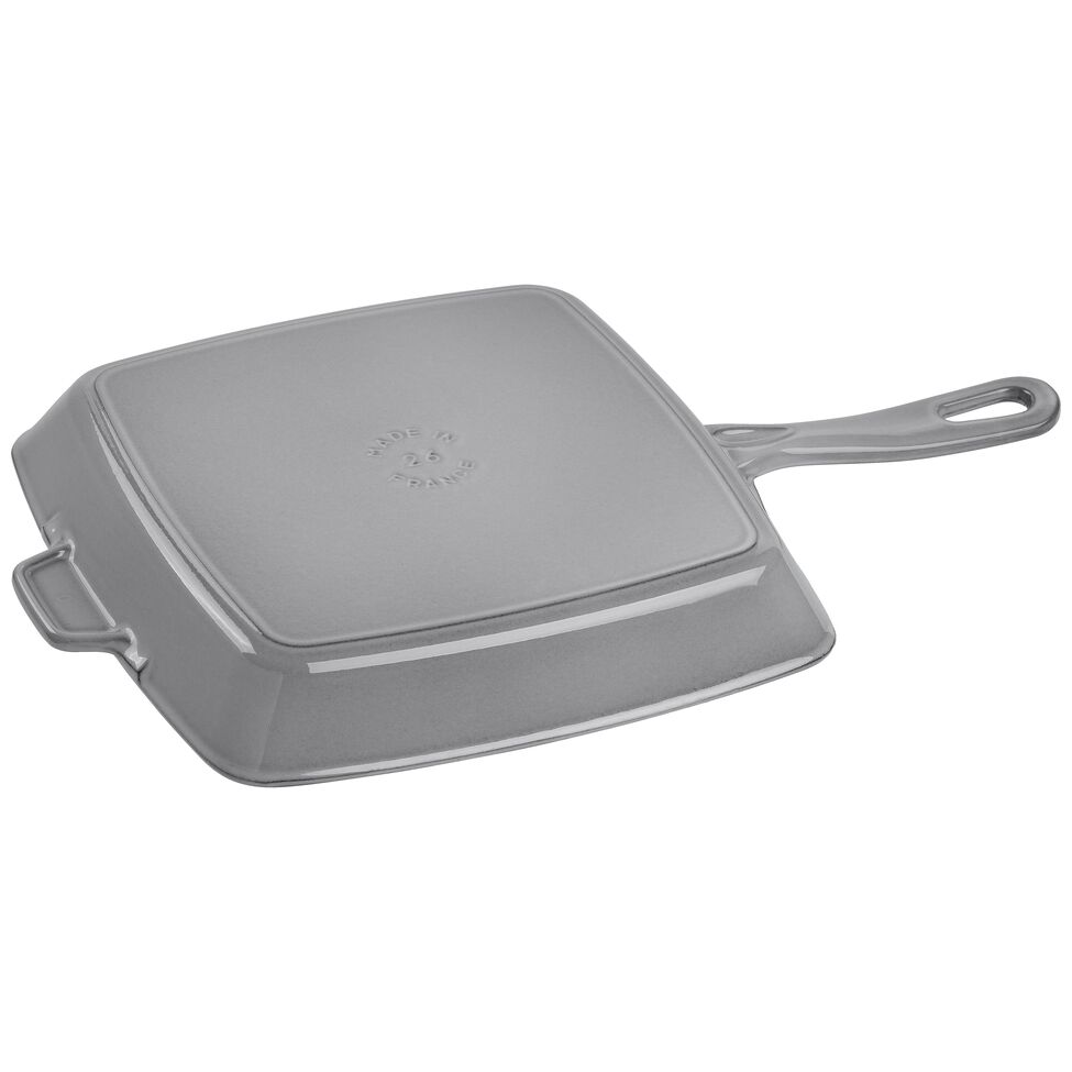 American Grill 26 x 26 cm, Gusseisen, Graphit-Grau