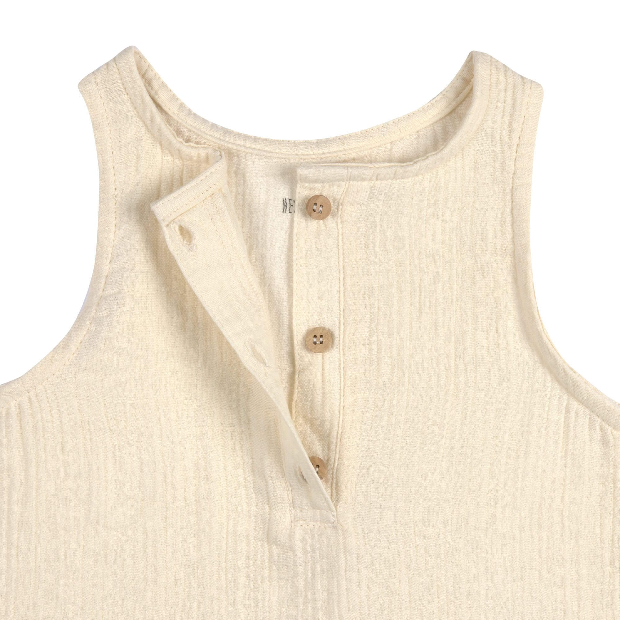 Musselin Jumpsuit - Bio Baumwolle, Hellgelb