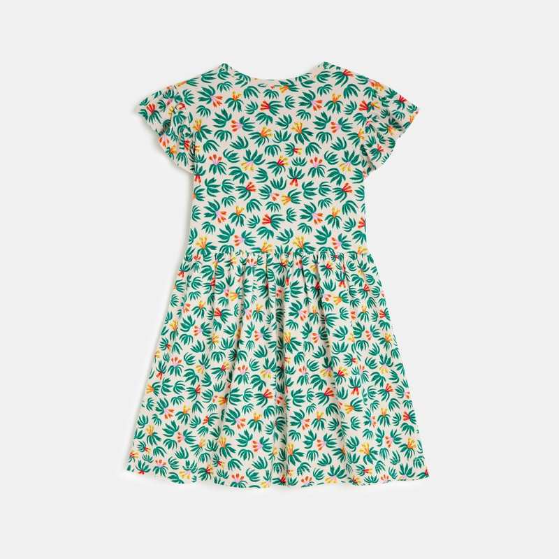 Robe bébé fille imprimés tropicaux rose Catimini