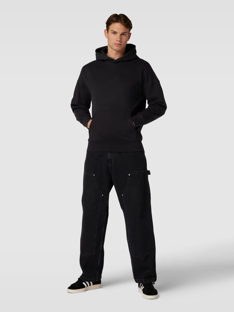 Oversized Hoodie mit Känguru-Tasche Modell 'DAN' in schwarz