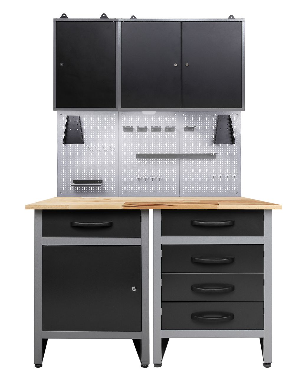 Ondis24 Ondis24 Werkstatt Set Entdecker 120 cm 2 Schränke LED