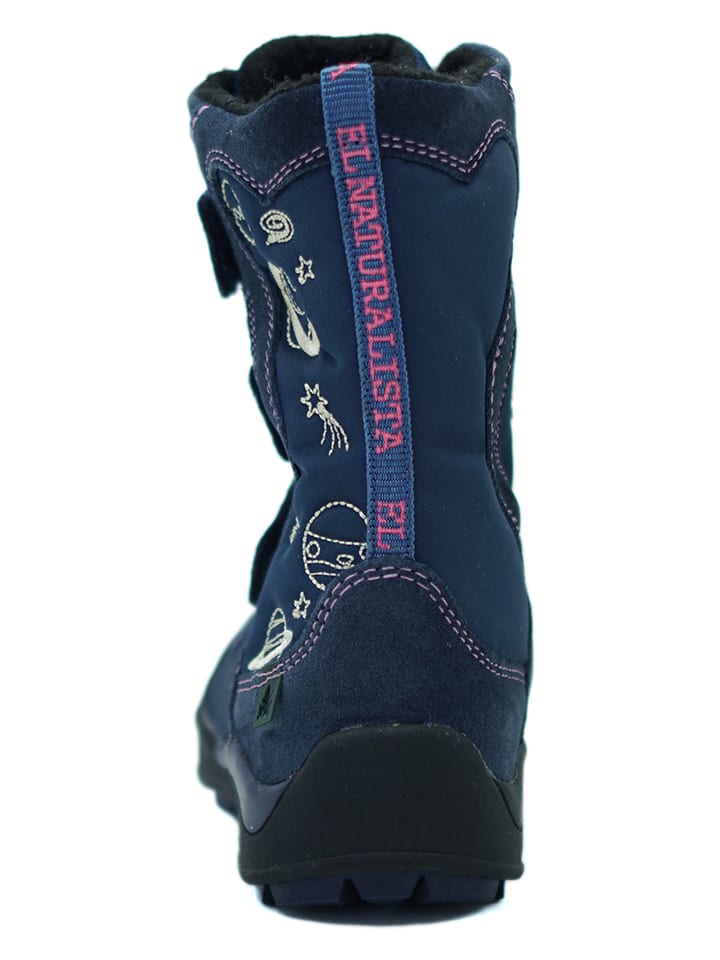 El Naturalista Leder-Winterboots in Blau günstig kaufen