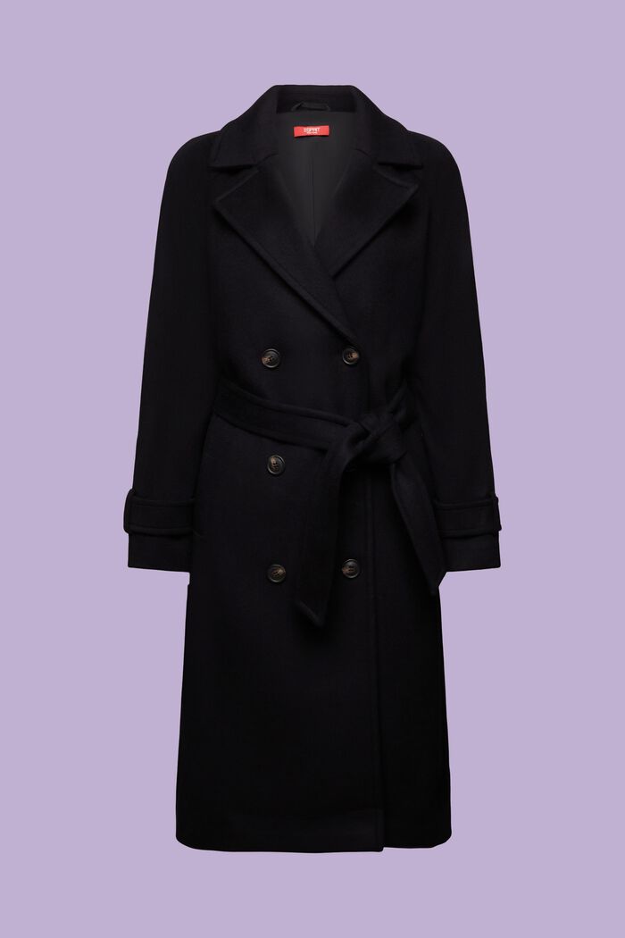 Trenchcoat aus Wolle und Kaschmir