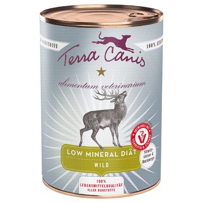Sparpaket Terra Canis Alimentum Veterinarium Low Mineral Diät 12 x 400 g