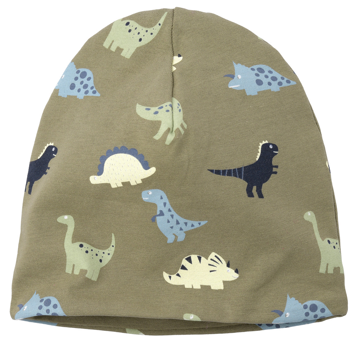 Baby Beanie mit Dino-Allover