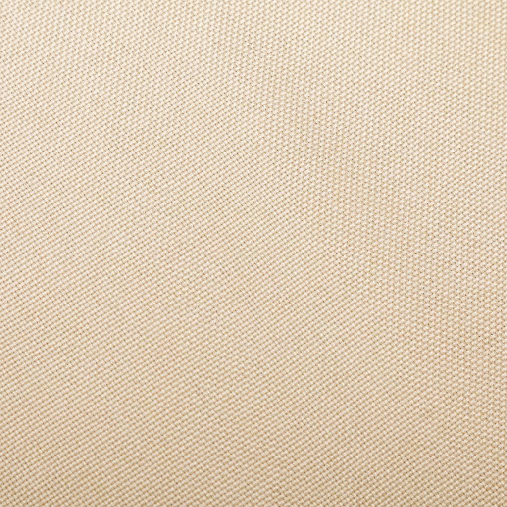 vidaXL Schaukelstuhl Schaukelstuhl Creme Stoff (1 St)