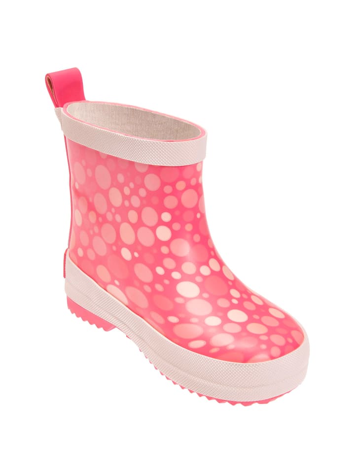 Playshoes Gummistiefel Halbschaft Tupfen in koralle günstig kaufen
