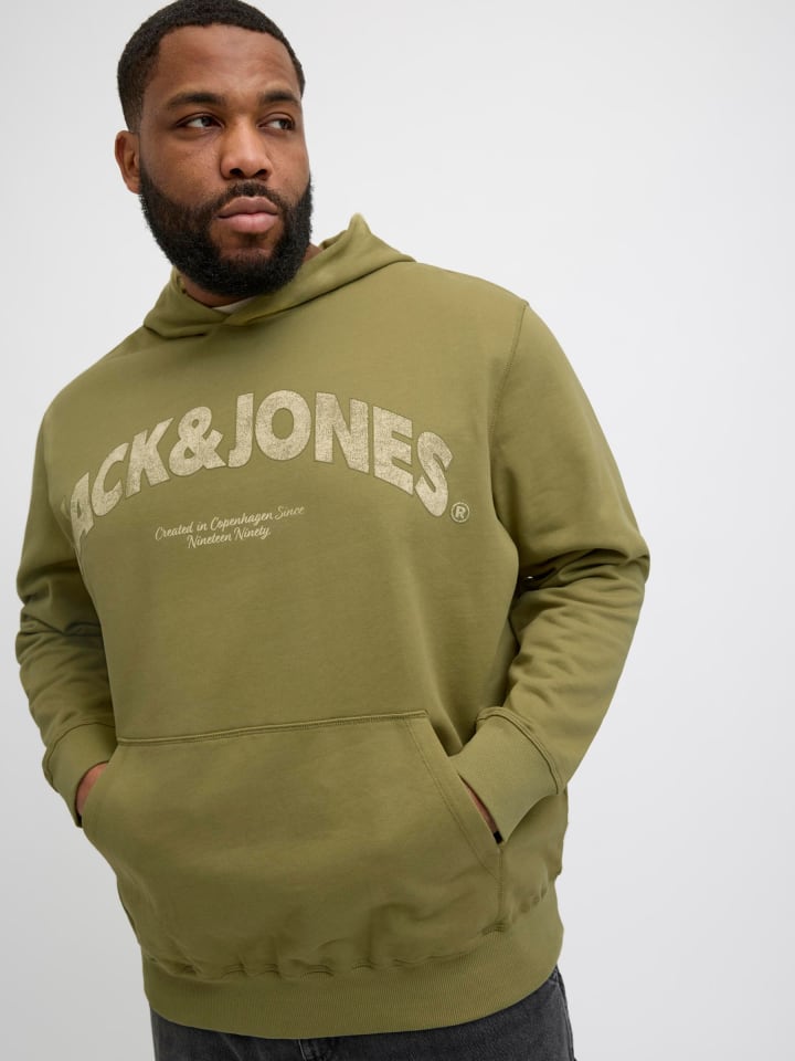 JACK & JONES PLUS Kapuzenpullover in Cedar günstig kaufen