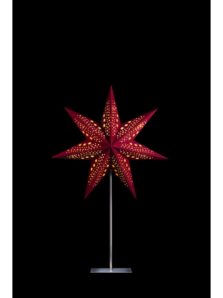 Sterntaler Dekostern | Weihnachtsstern Papier | Samt | Faltstern mit Ständer | Ro günstig kaufen onesize