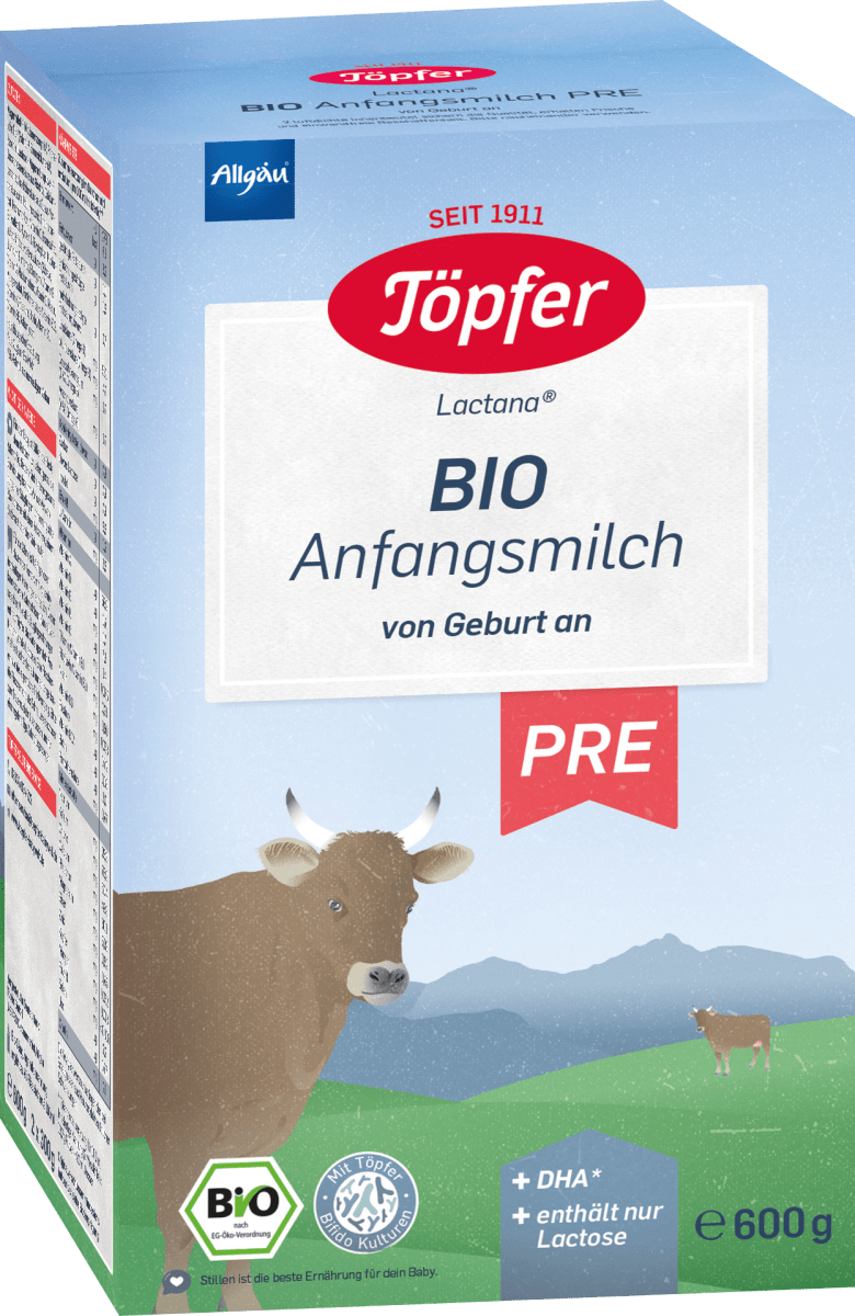 Anfangsmilch Pre Bio von Geburt an, 0,6 kg