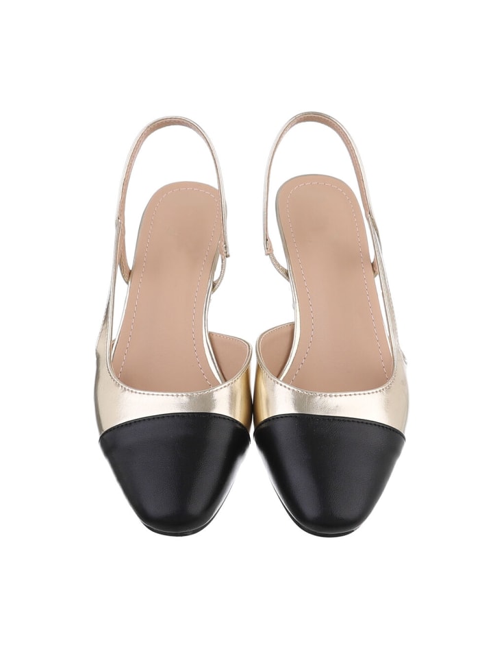 Ital-Design Pump in Gold und Schwarz günstig kaufen