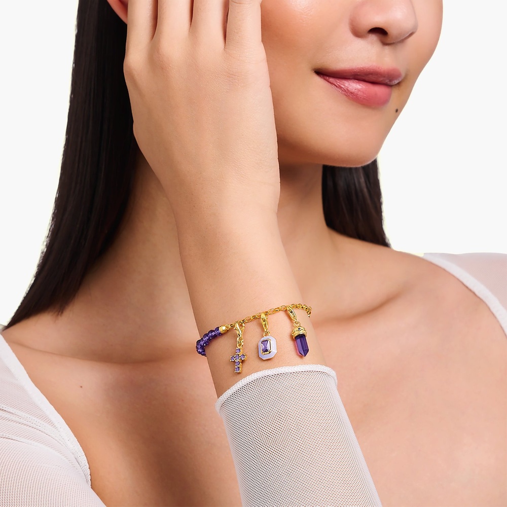 Thomas Sabo Bracelet Argent, Émail violet Bracelet