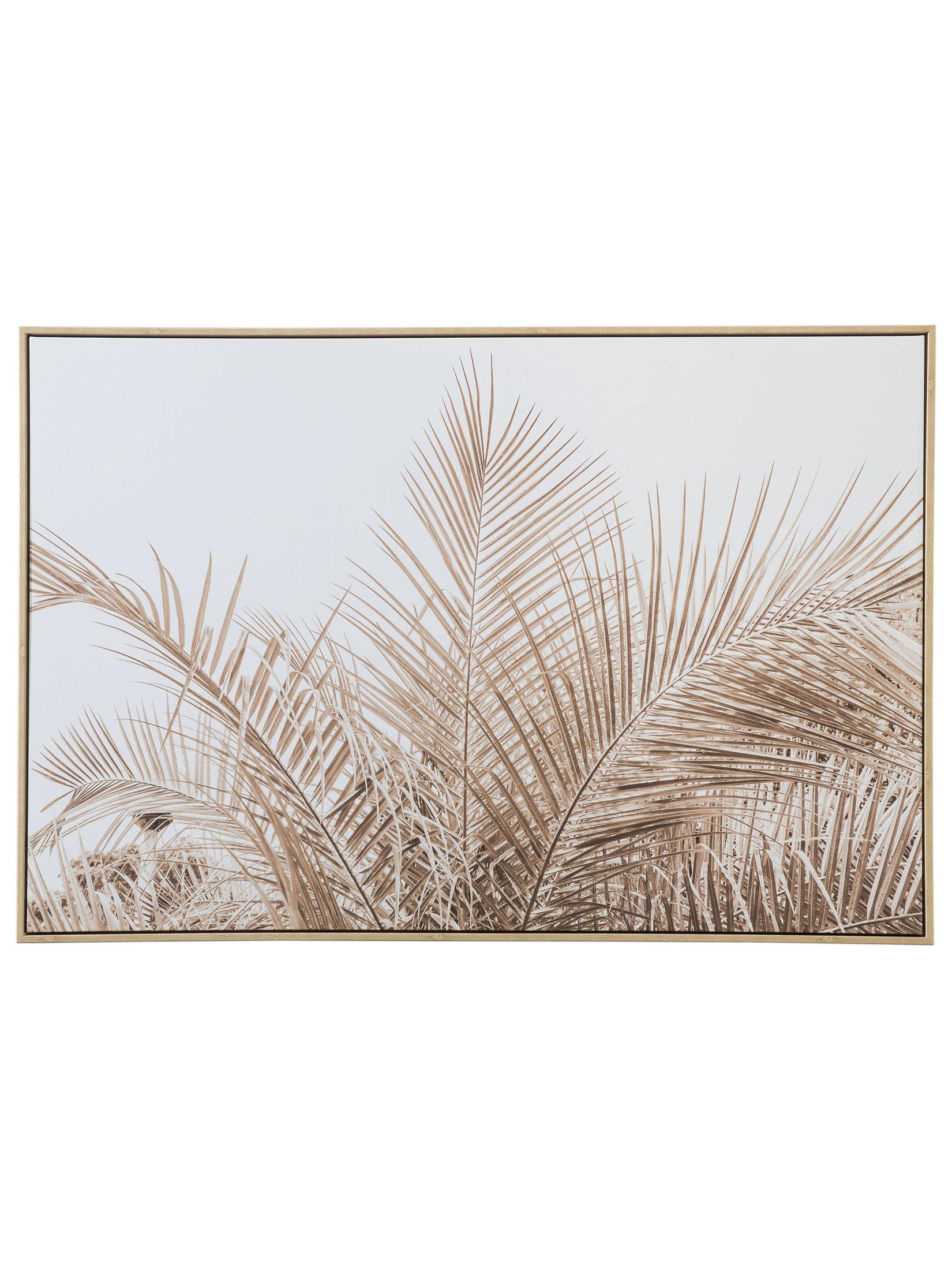 Palmela Leinwand-Druck-gerahmt, Beige