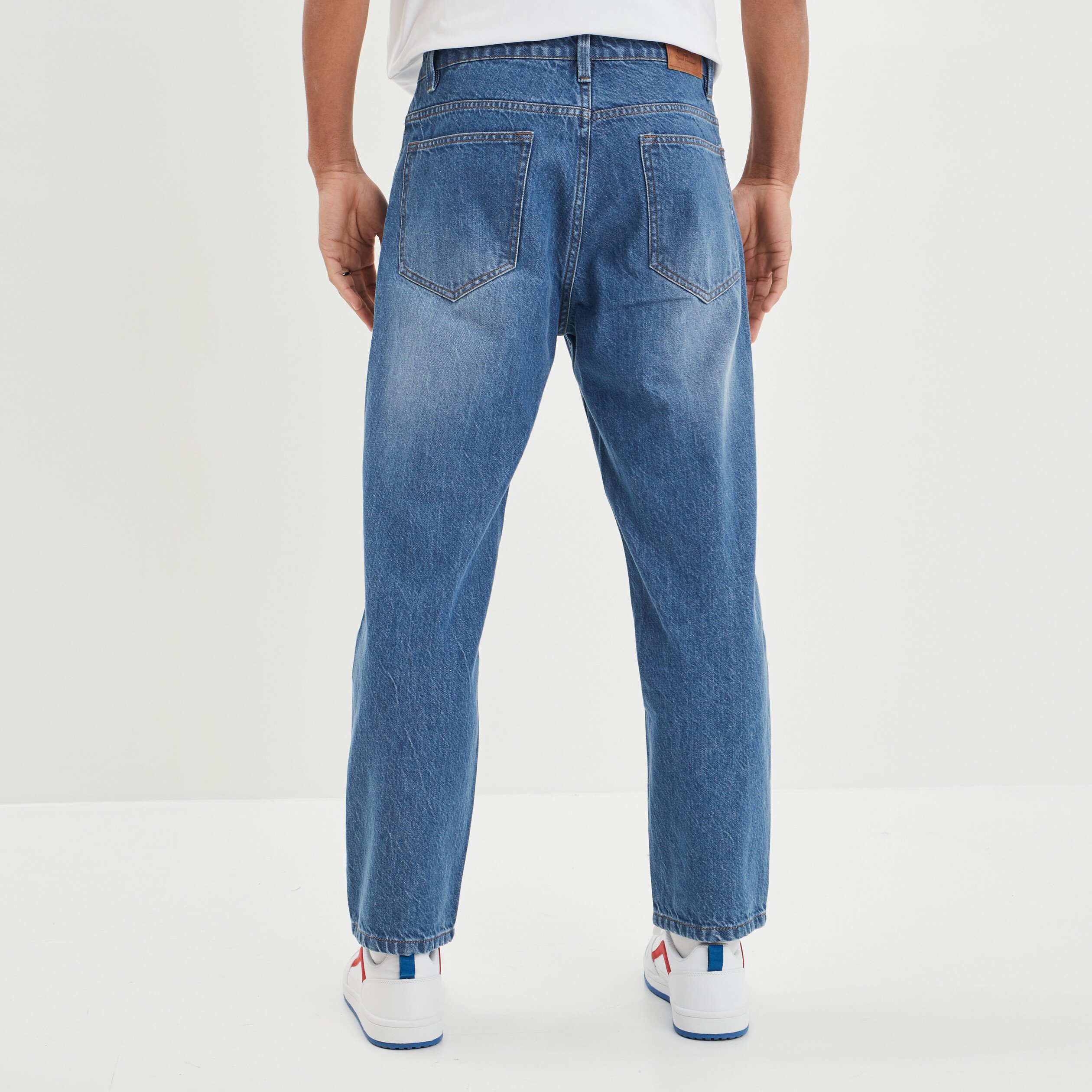 Jeans relaxed Creeks denim stone garçon | La Halle