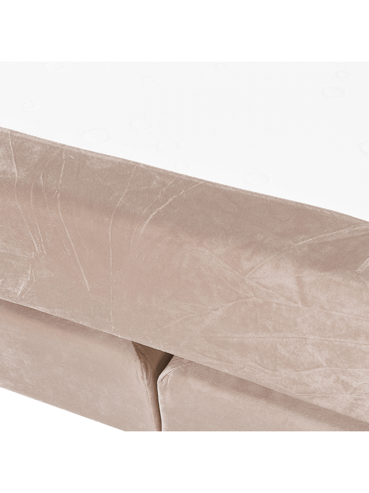 Beliani Doppelbett MARQUISE in Beige/Rosa - (W) 191 x (H) 91 x (L) 213 cm günstig kaufen onesize