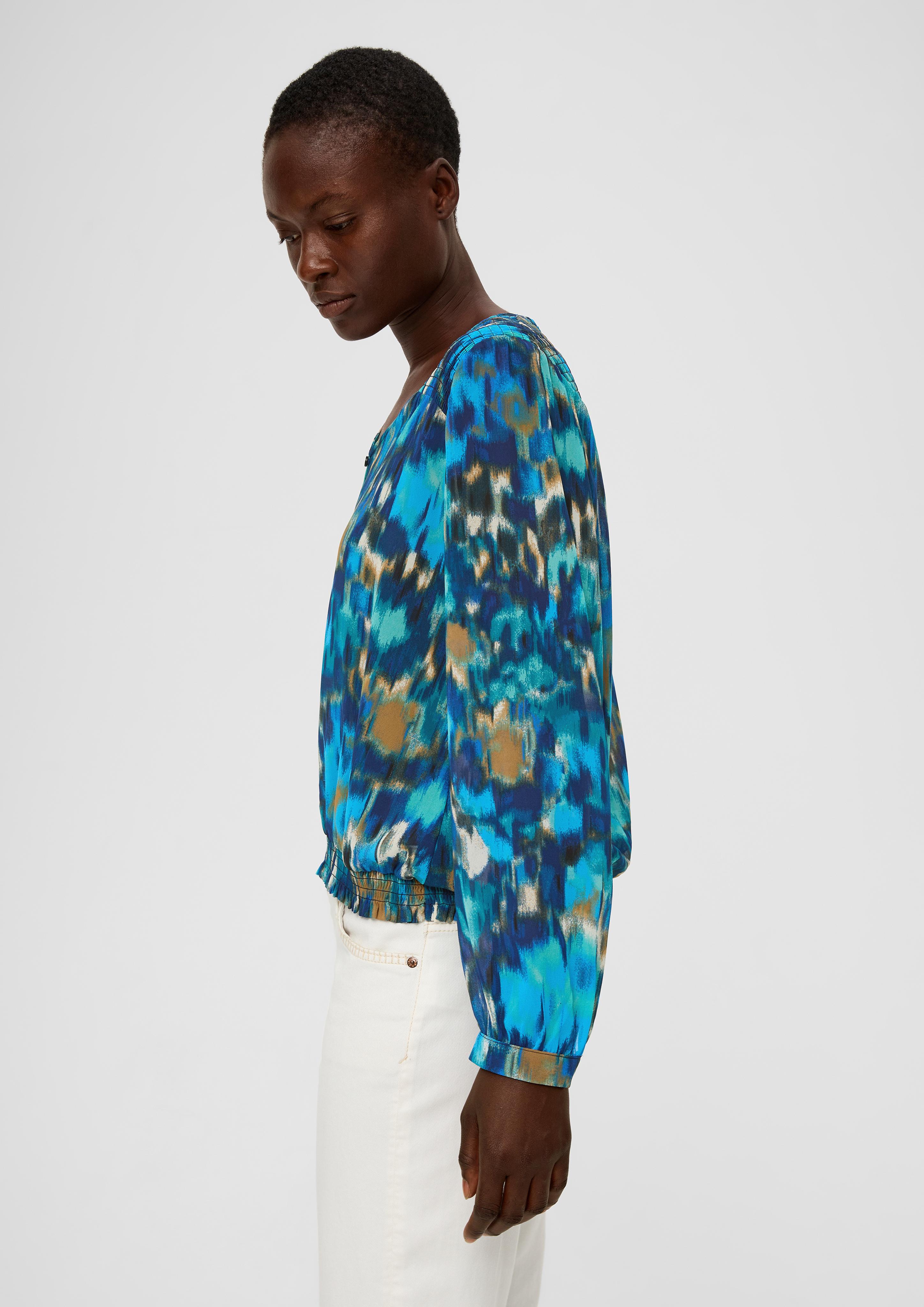Chiffonbluse mit Allover-Print  2135658-59A0
