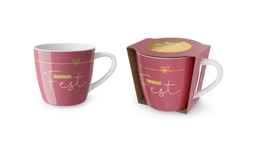 Geschenk für Dich Maxibecher Schleife