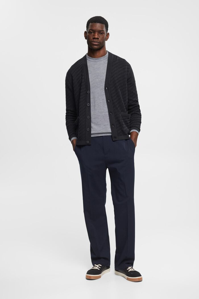 Cardigan aus Struktur-Strick