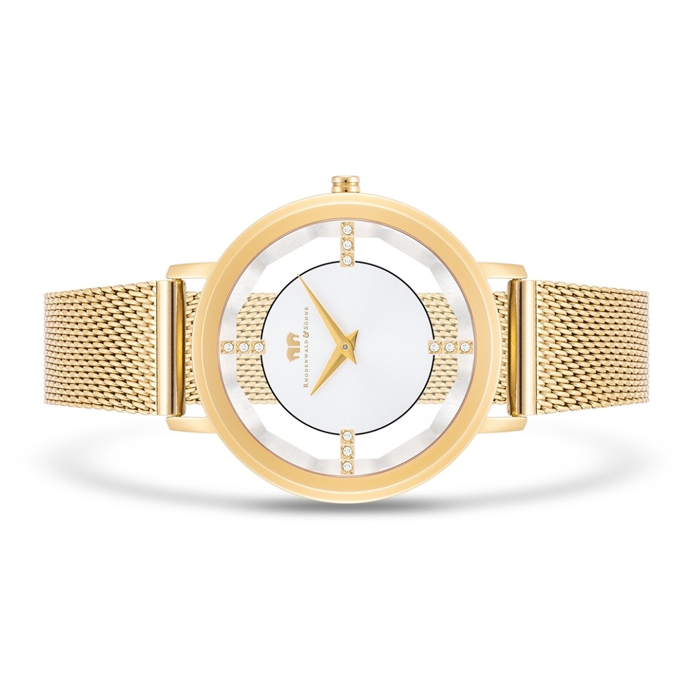 Rhodenwald & Söhne Montre à quartz Lucrezia en Or jaune Acier inoxydable en Or jaune Montre