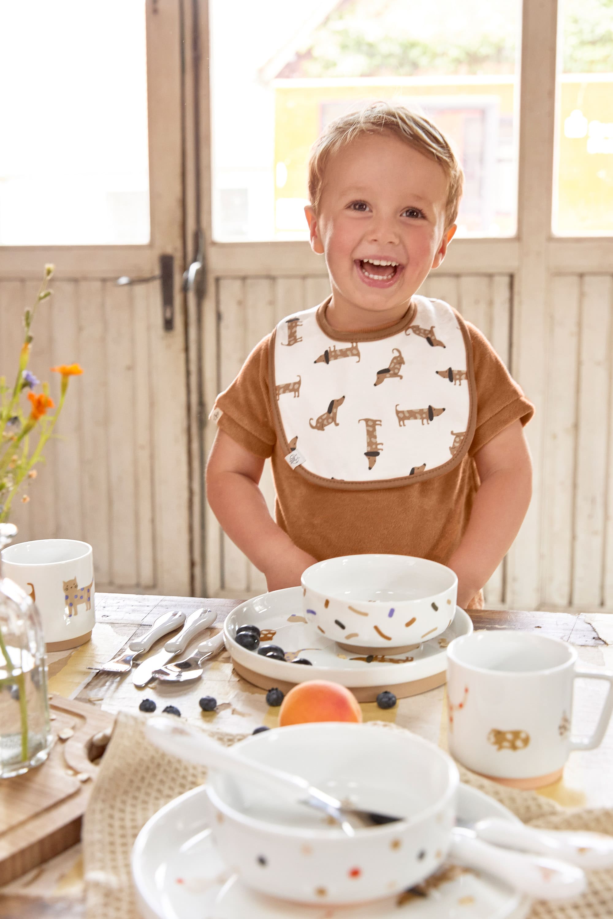 Kinderbesteck (Gabel, Löffel, Messer), Little Mateys Royal Blau