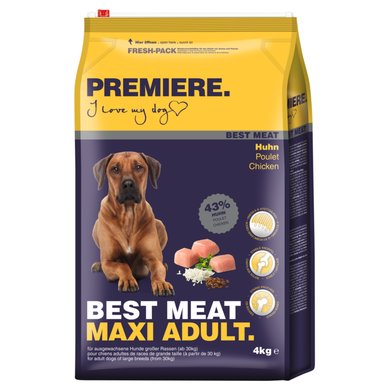 PREMIERE Hundetrockenfutter PREMIERE Best Meat Maxi Adult 4 kg