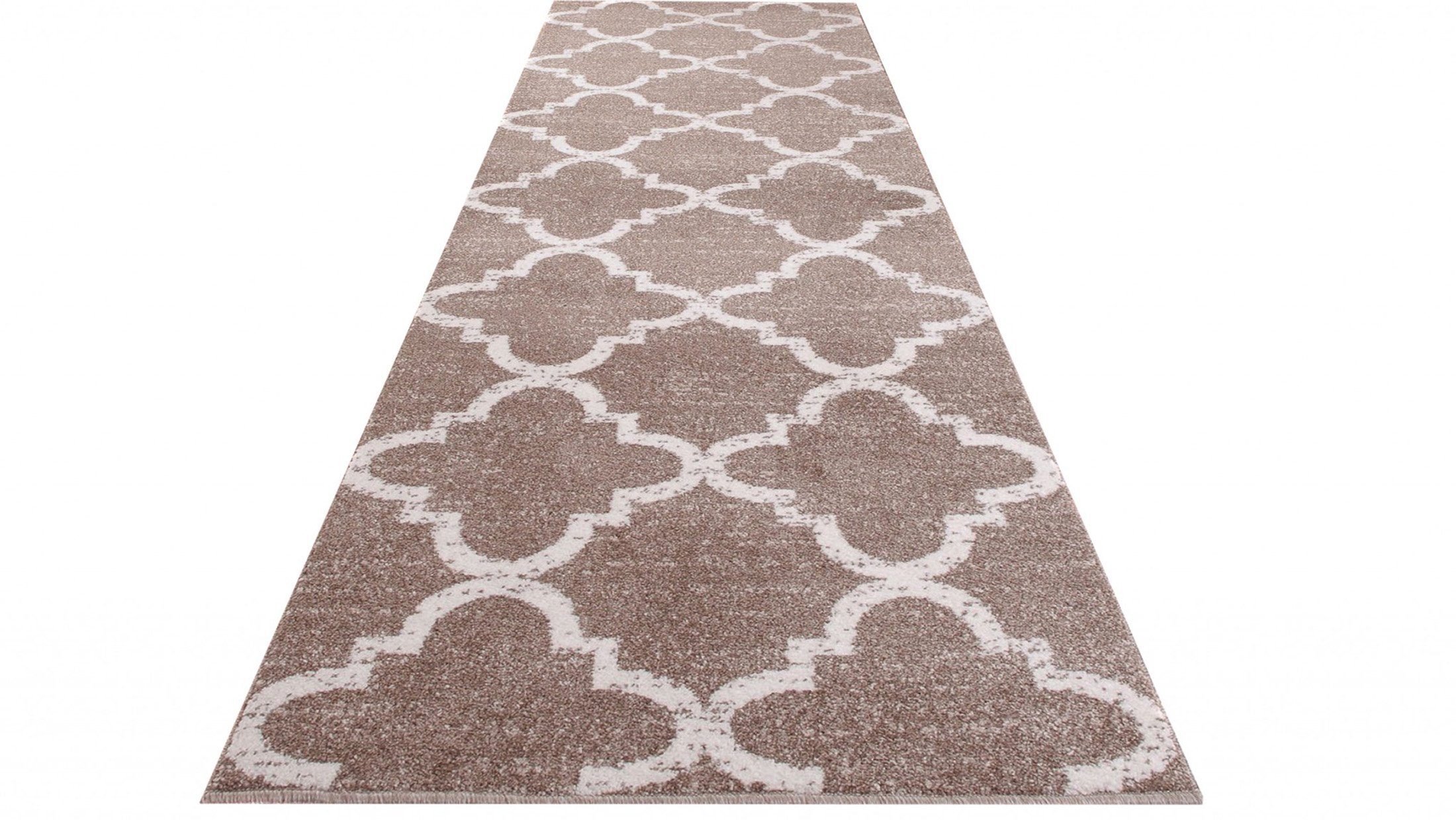 Läufer Läufer Flurläufer Modern für Vorzimmer, Küche - Beige, Mazovia, 100 x 100 cm, Kurzflor, Meterware, Höhe 10 mm, Kurzflor - niedrige Florhöhe