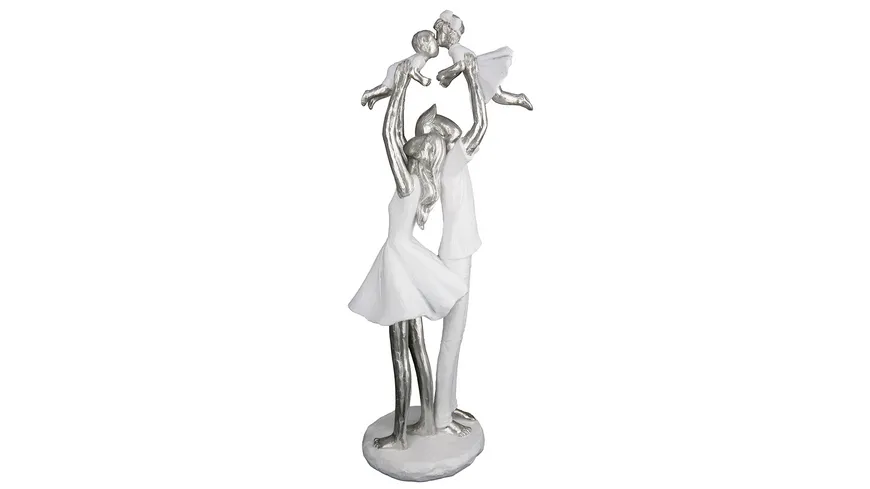 GILDE Poly Skulptur Familienzeit H=37cm