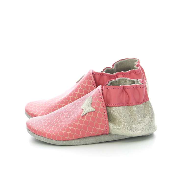 Chaussons cuir Precious Fish