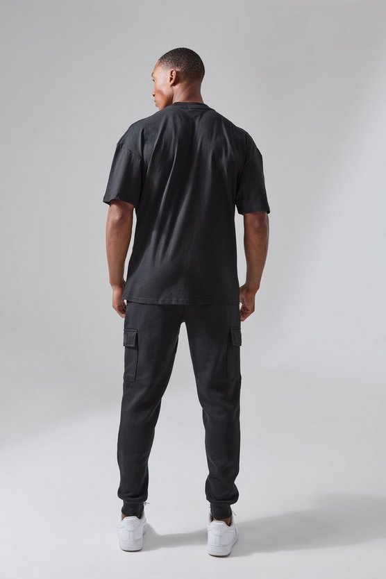 Man Active Oversize T-Shirt mit One More Rep Print