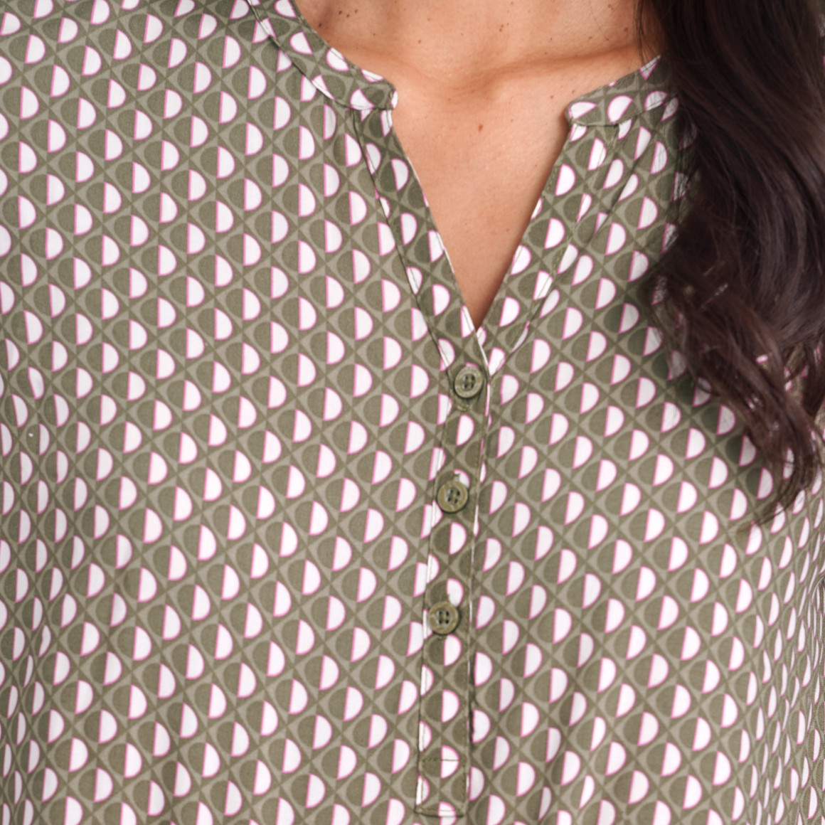 Damen Bluse mit Allover-Print